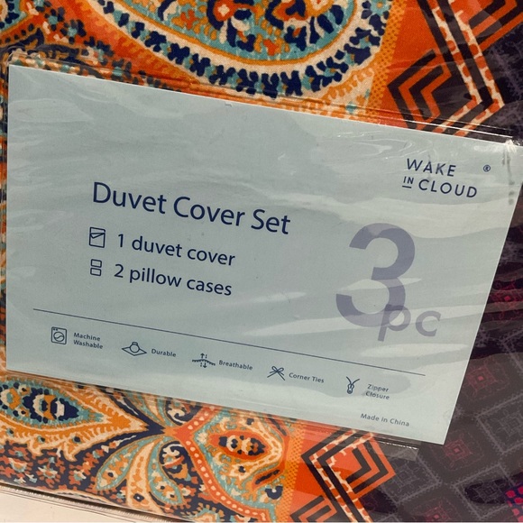 Bohemian Duvet Cover Set Full Size - Picture 6 of 7